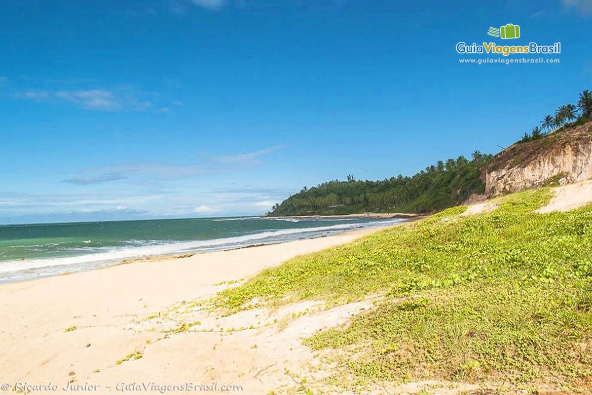 Imagem da lindíssima Praia do Giz.